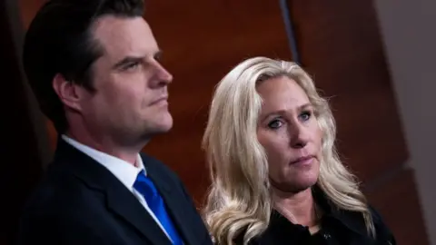 Getty Images Matt Gaetz and Marjorie Taylor Greene