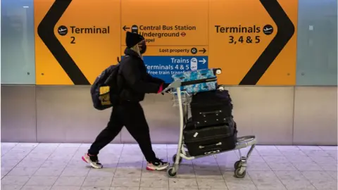 Getty Images Heathrow passenger