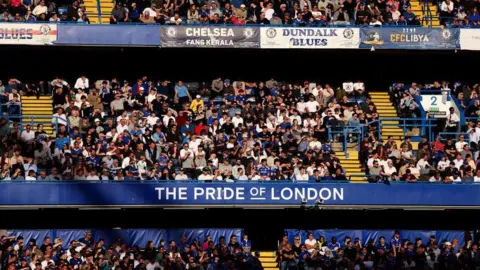 Chelsea fans at Stamford Bridge