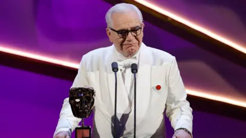 Getty Images Brian Cox presents the Special Award onstage during the 2024 BAFTA Television Awards