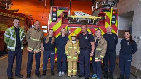 CCDFRS Blaine with firefighters