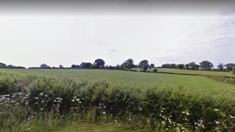 Google Image of land northwest of Crossing Lane