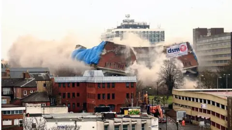 Corrine West View of Greyfriars building collapse