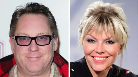 PA Vic Reeves and Kate Thornton