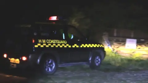 Eddie Mitchell Coastguard at scene