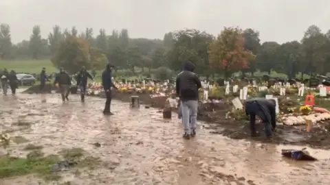 BBC Families working at Handsworth Cemetery