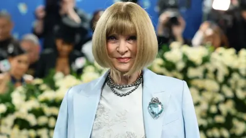Getty Images Anna Wintour, Met Gala Chair, attends the 2025 Met Gala Celebrating "Superfine: Tailoring Black Style" at Metropolitan Museum of Art on May 05, 2025 in New York City