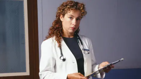 Getty Images Alex Kingston as Doctor Elizabeth Corday in ER.