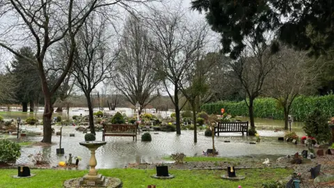 Julia Gregory/ BBC A flood cemetery