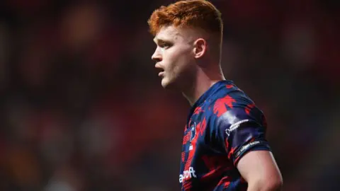 Bristol Bears' Harry Rowson looks on with his mouth open.