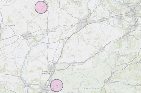 DEFRA A protection zone of 3km (1.8 miles) is in place