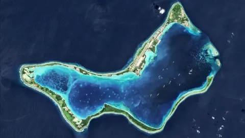 Getty Images Aerial view of Diego Garcia