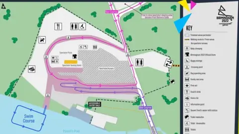 CWG A map of the route