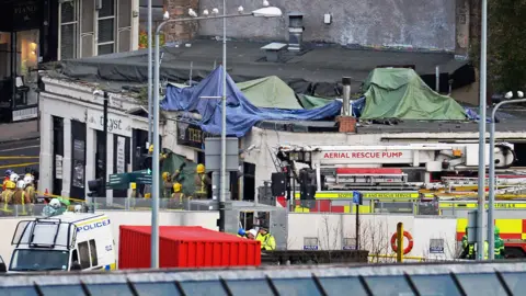 Getty Images The crash scene