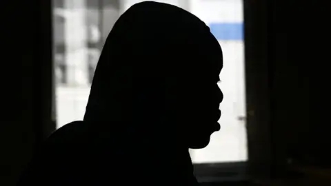 AFP A victim of sexual abuse during an interview in Khartoum, Sudan