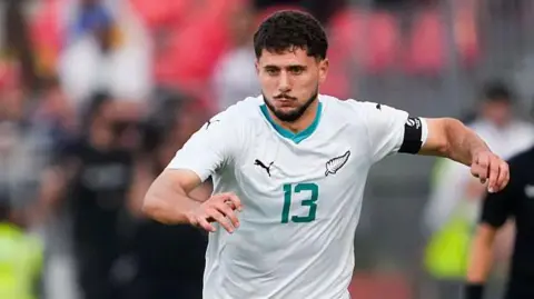 Liberato Cacace playing for New Zealand