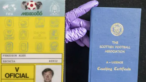 Peter Devlin/GCU/PA Sir Alex Ferguson memorabilia