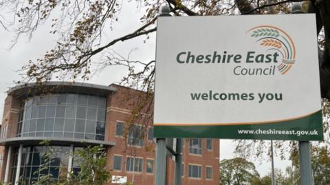 Cheshire East Council sign