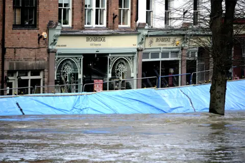 Getty Images Flooding in Ironbridge, Shropshire