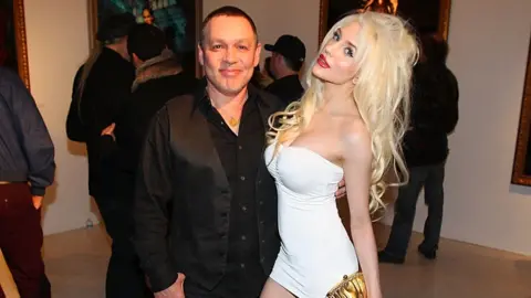 Getty Images Courtney Stodden and their former husband Doug Hutchinson in 2013