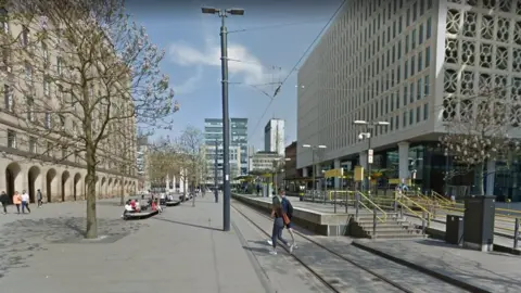 Google St Peter's Square in Manchester