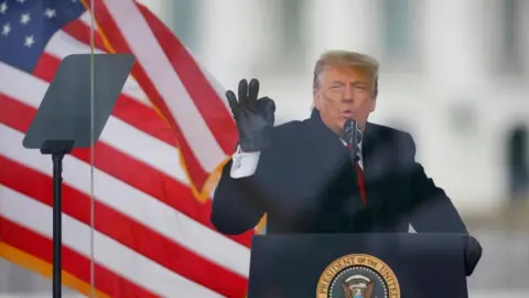 Reuters File representation  of Donald Trump addressing supporters successful  Washington connected  6 January 2021