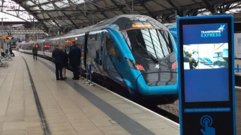 BBC Nova train in Lime Street Station