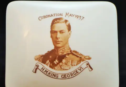 Supplied A commemorative box from George VI's coronation which Wherry worked on