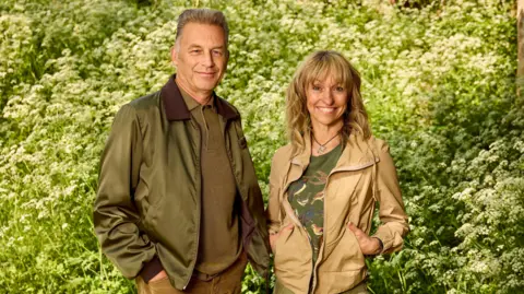 BBC Springwatch presenters Chris Packham and Michaela Strachan