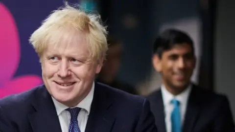 PA Media Boris Johnson and Rishi Sunak