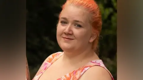 Family / British Transport Police A close up photo of Rhiannon Whyte, showing her with orange/red hair