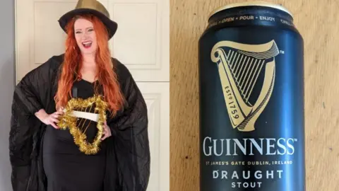 Taryn de Vere Taryn de Vere dressed as a can of Guinness