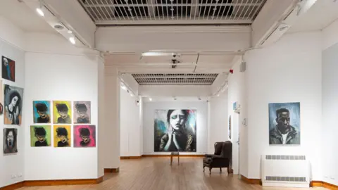 Paul Kneen Artwork displayed around Peterborough Musuem