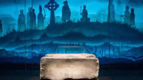 PA The Stone of Destiny on display at the new Perth Museum