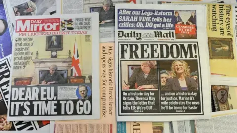 Getty Images Brexit newspapers