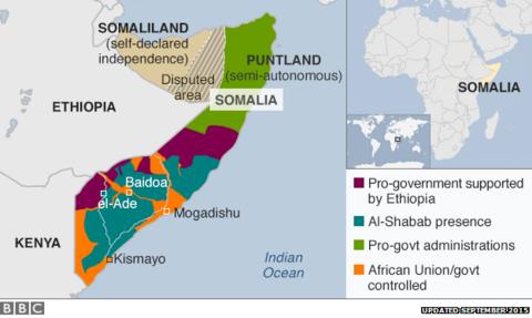 New Questions For African Force In Somalia BBC News 87725443 Somalia Control 624 V10 