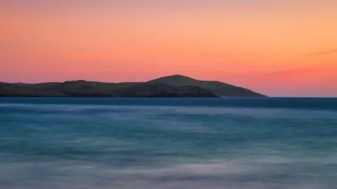 Andrew Briggs Sunset at Meal Beach, Shetland