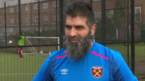 BBC Arif Qureshi has lost weight through playing football