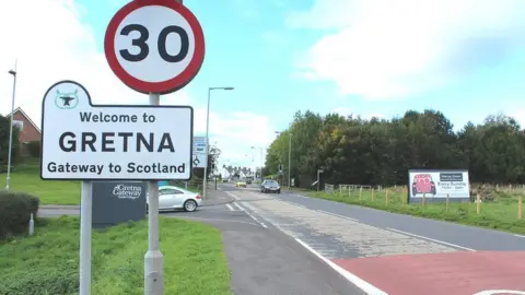 Billy McCrorie Gretna sign