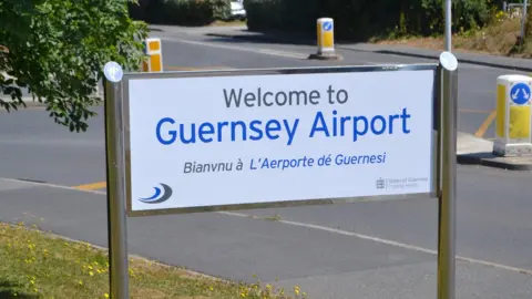 Guernsey airport sign