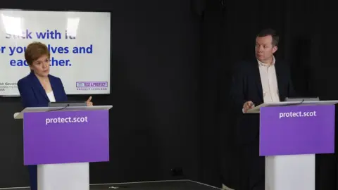 Scottish government Sturgeon and Leitch