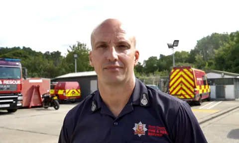 Jamie Niblock/BBC Rick Hylton, Chief Fire Officer, Essex County Fire & Rescue Service