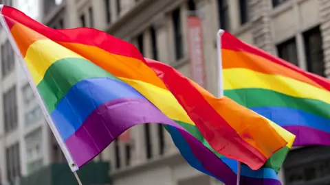 Getty Images rainbow flags