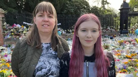 Kate Scotter/BBC Tracy Woodward and Hannah