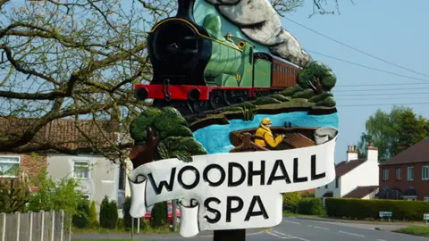 Richard Croft / Geograph Woodhall Spa sign