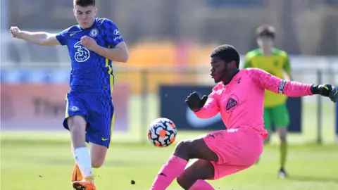 Norwich City Football Club Jayden St Paul battles for the ball during a match