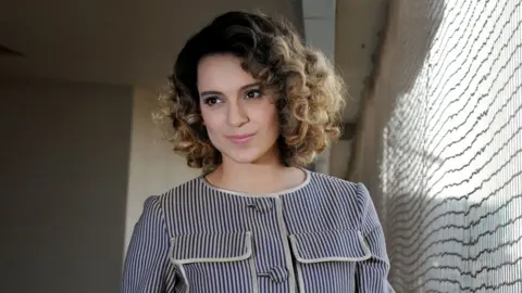 Getty Images Indian Bollywood actress Kangana Ranaut poses during a promotional event for the forthcoming Hindi film 'Rangoon' in Mumbai on January 24, 2017.