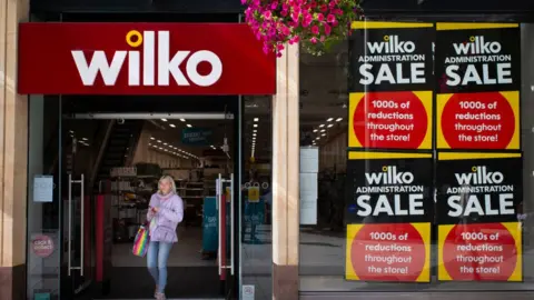 Getty Images A general view of the Wilko store on Queen Street on August 14, 2023 in Cardiff, Wales