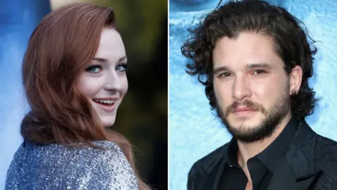 Getty Images Sophie Turner and Kit Harington