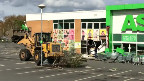 BBC Asda ram raid in Tunbridge Wells